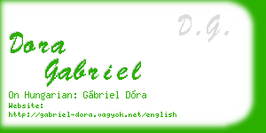 dora gabriel business card