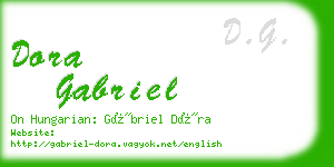 dora gabriel business card